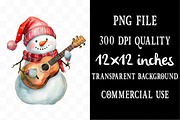 Quirky Christmas Snowman Clipart, an Illustration by Designking (Thumbnail 2 of 3)