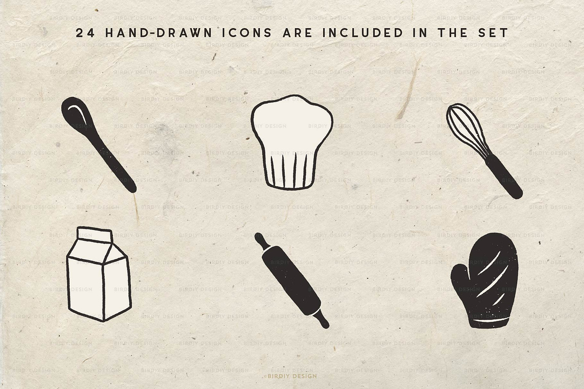 Freshly Baked Graphics Bakery Icons, an Icon by BirDIY Design (Photo 7 of 9)