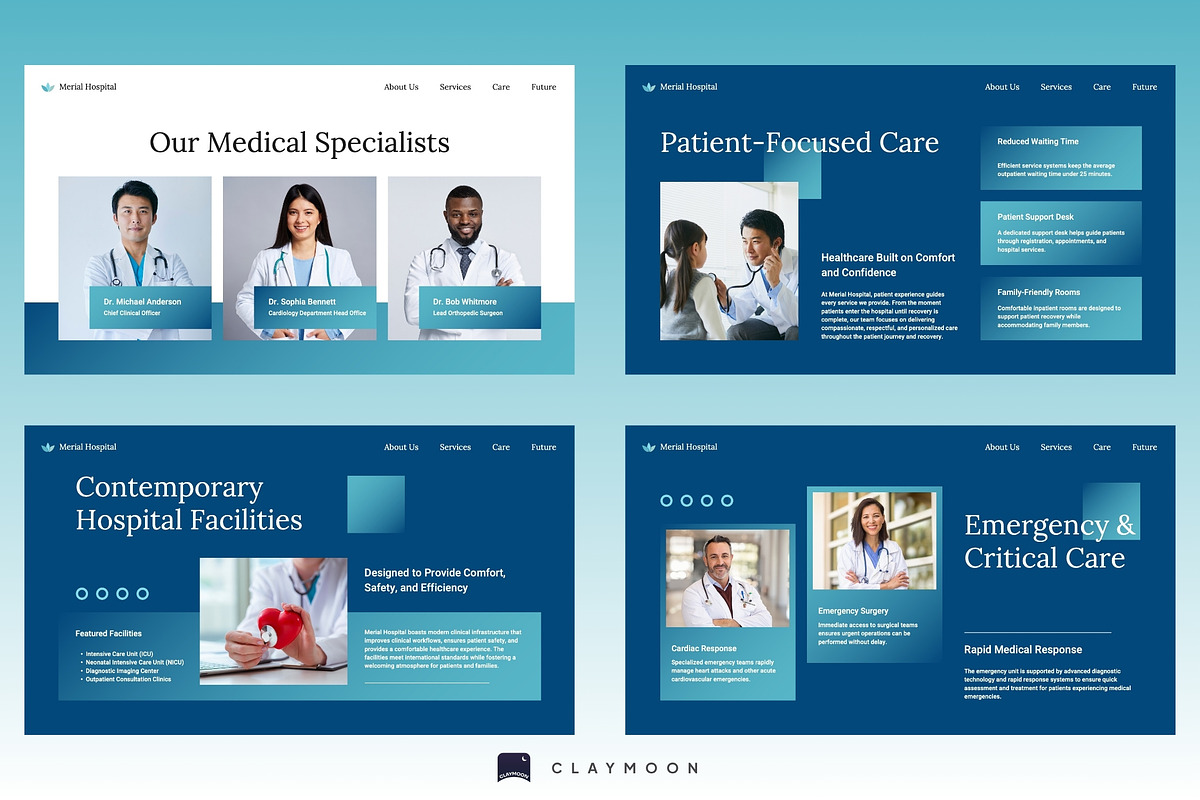 Medical Center & Healthcare Network, a Presentation Template by Claymoon Lab (Photo 5 of 7)