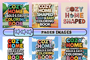 Cozy Home Shaped Coloring Book, an Animal Illustration by Design Zone (Thumbnail 2 of 5)