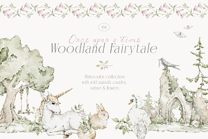 Woodland Fairytale. Animals, nature, an Animal Illustration by Kreker Kate