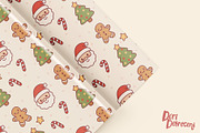 Kawaii Christmas Wrapping Paper, an Illustration by Dori Debreceni draws (Thumbnail 5 of 6)