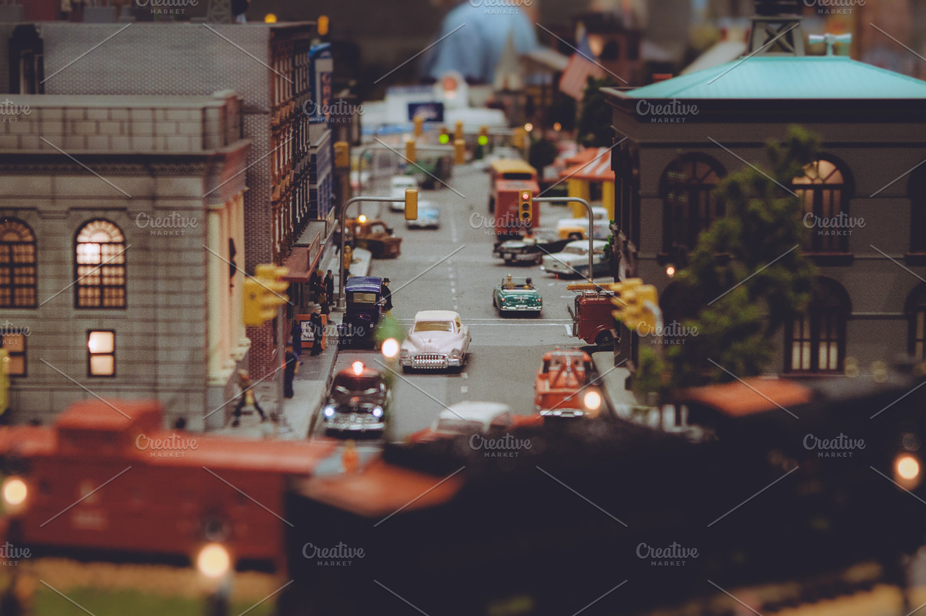 Miniature street scene