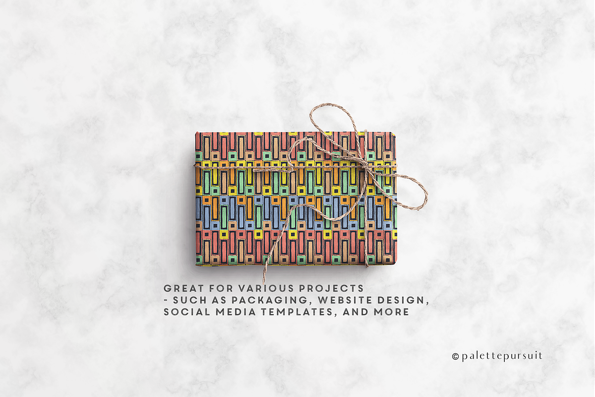 Retro geometric vector patterns, a Pattern Graphic by Palette Pursuit (Photo 5 of 5)