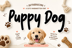 Puppy Dog, a Handwritten Font by Wow Magic