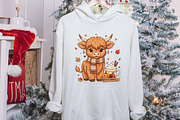 Fall Highland Cow Ghost Halloween, an Illustration by designcity5 (Thumbnail 8 of 8)