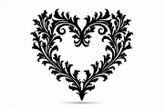 Floral Heart Silhouette Set, an Illustration by Gfx_Store (Thumbnail 9 of 21)