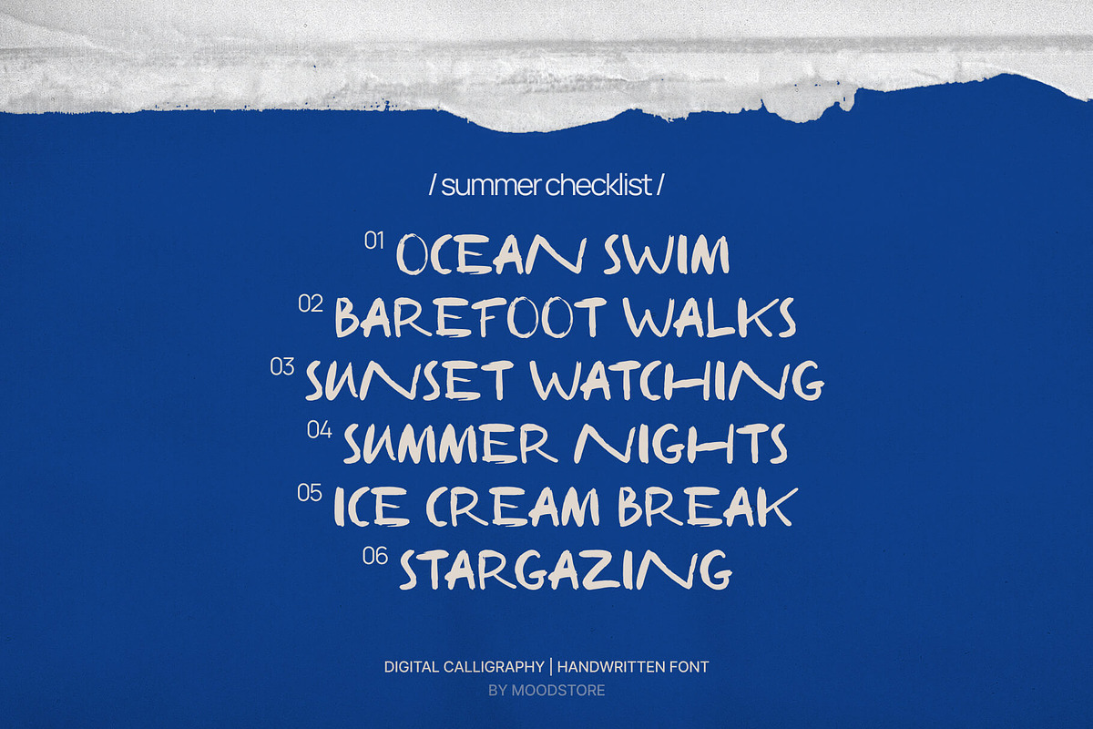 Ocean Inside Handwritten Font, a Handwritten Font by MOODSTORE (Photo 8 of 12)