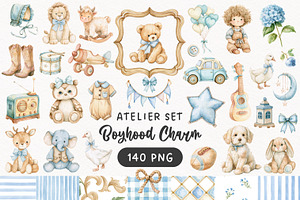 Blue Nursery Boyhood Charm