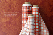 Amber Plaid & Stripe Patterns, a Decorative Illustration by YarovaArt (Thumbnail 2 of 14)