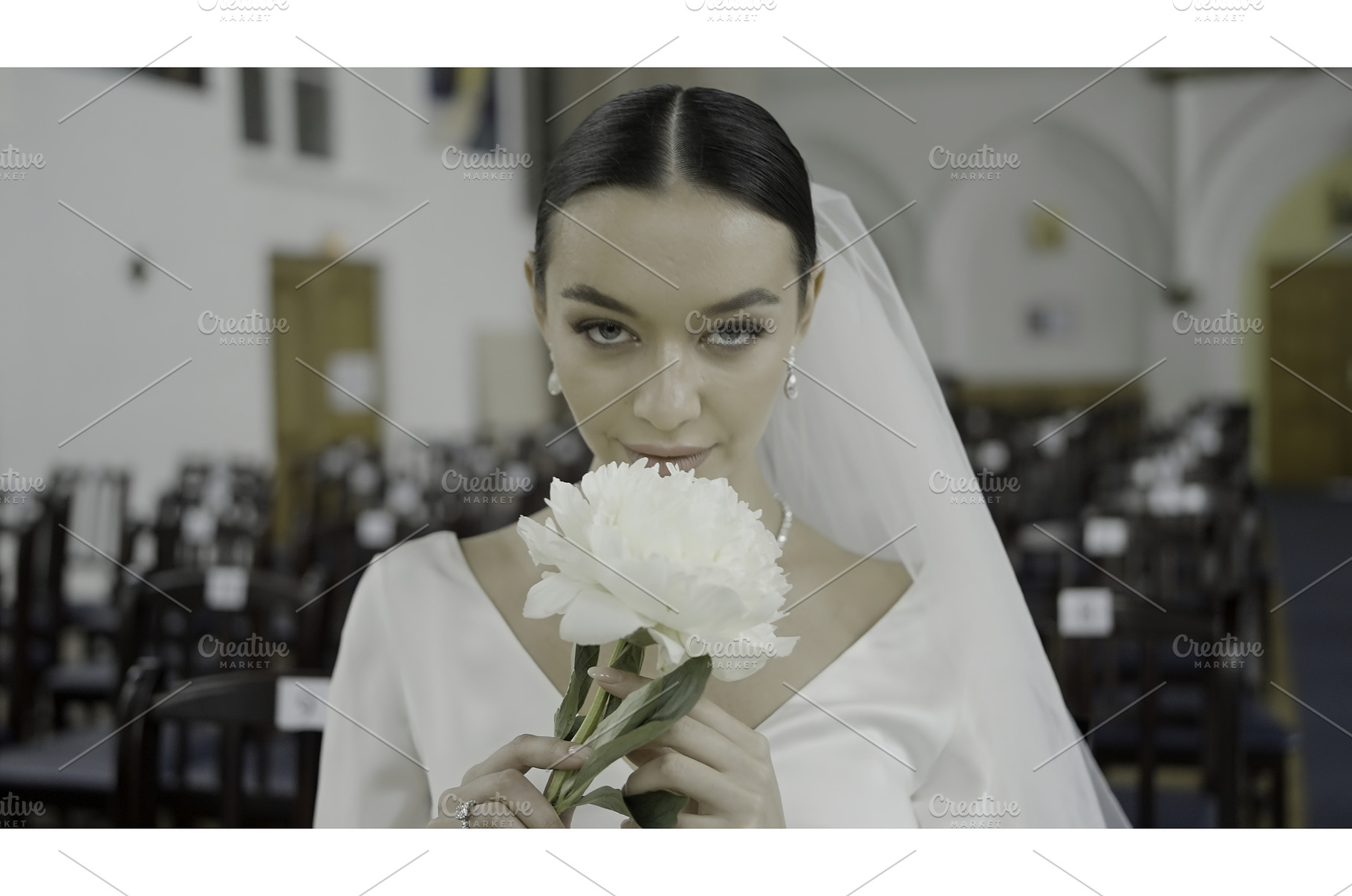 A beautiful bride. Action, a Person Photo by Media Whale Stock