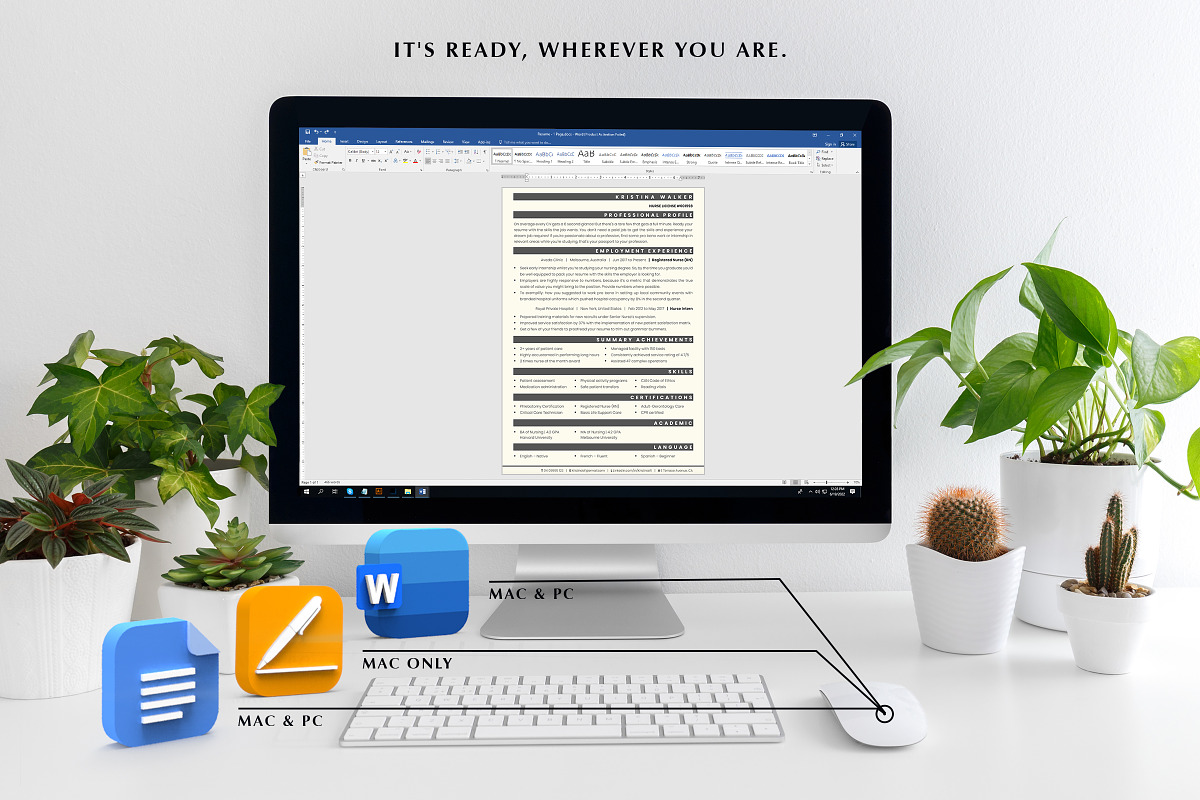RN Registered Nurse, Nurse CV Pages, a Resume Template by Career Canvas (Photo 9 of 11)