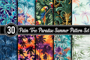 Palm Tree Paradise Summer Pattern, a Background Photo by RobertsArt (Thumbnail 1 of 5)