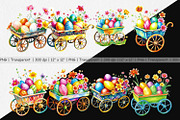 Cart Easter Clipart, a Graphic by Artnoy (Thumbnail 2 of 5)