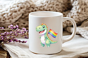 Pastel Dinosaur Clipart, an Illustration by Watercolor design (Thumbnail 2 of 6)
