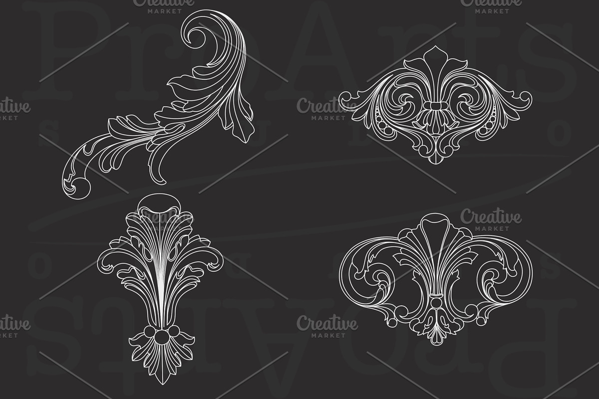 Filigree Procreate Brushset - Stamp, a Brush Add-On by Lucrumplus (Photo 4 of 5)