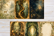 Fantasy Forest Junk Journal Pages, a Background Graphic by LA Design (Thumbnail 3 of 10)