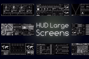 HUD Large Screens DaVinci Resolve, a Templates & Theme by FlashFXbox