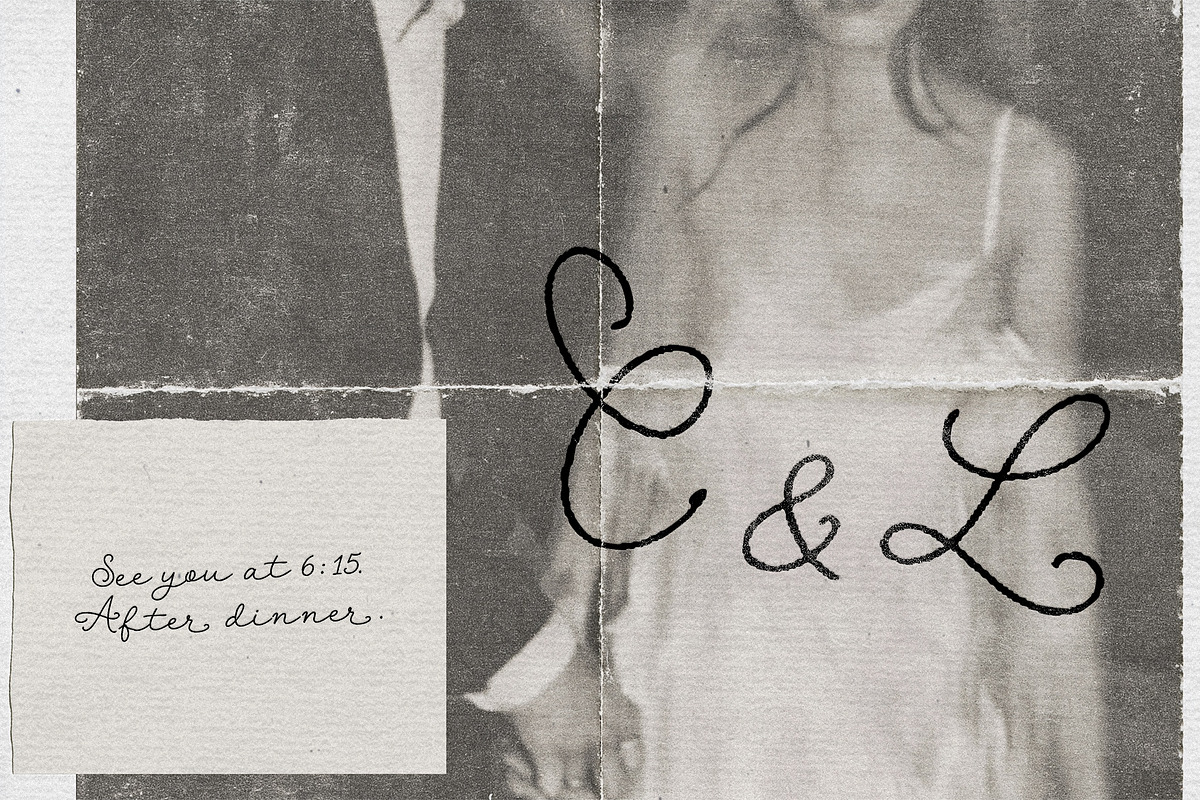 Rome & Cake: Relaxed Script, a Script Font by Mneme (Photo 5 of 8)