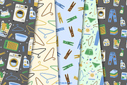 Laundry Day Clipart and Pattern Set, a Pattern Graphic by Drafts n Doodles (Thumbnail 5 of 11)