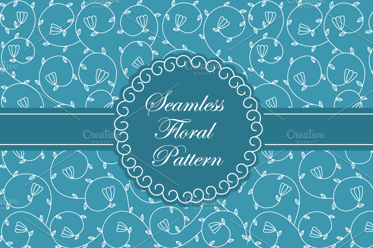 Seamless Floral Pattern Vector, a Pattern Graphic by wowpatterns (Photo 1 of 4)