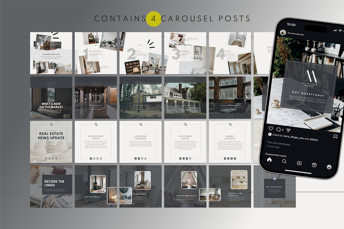 Real Estate Social Media Bundle, a Social Media Template by Glow Muse Studio (Photo 5 of 10)