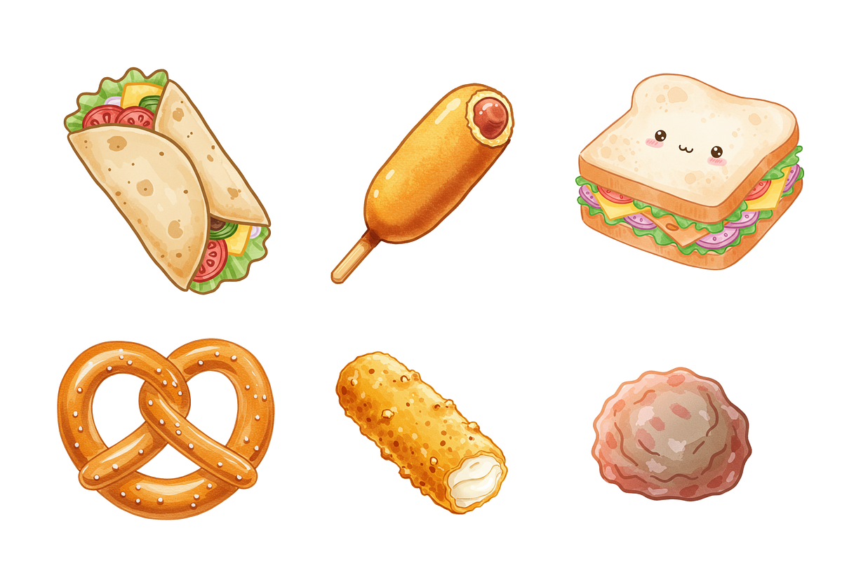 Watercolor Junkfood Clipart, a Food Illustration by BerryPieArt (Photo 4 of 4)