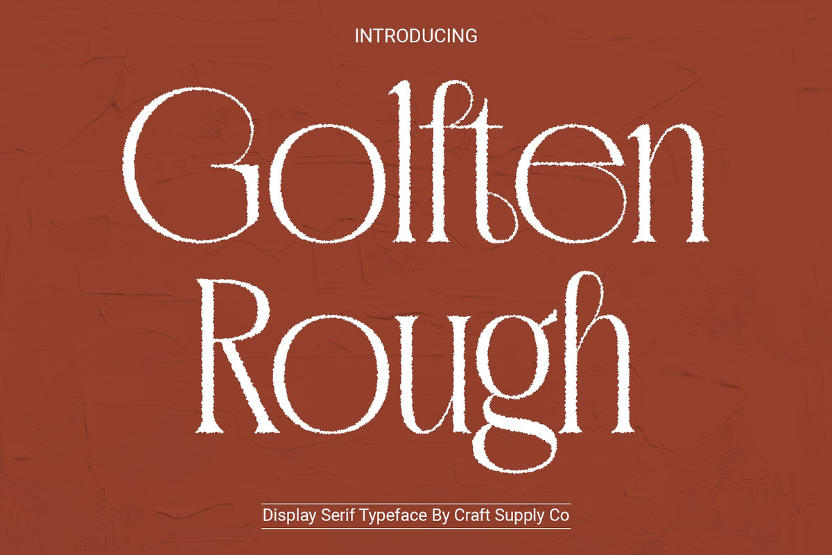 Golften rough, a Serif Font by Craft Supply Co. (Photo 1 of 8)