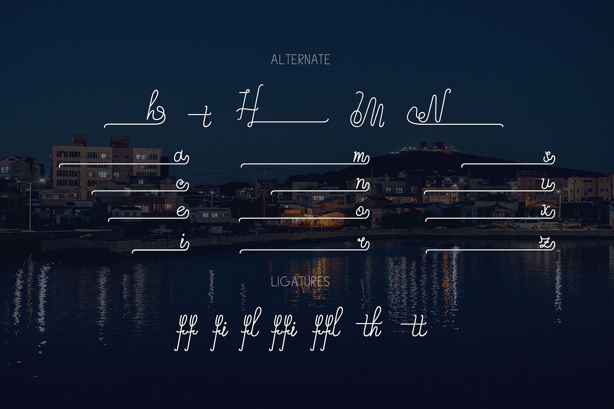Mountain - Script Monoline, a Script Font by Graphiqa Studio (Photo 8 of 10)