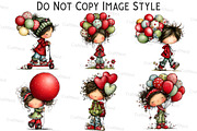 Whimsical Cute Kids With Balloons, an Illustration by Craft Nest (Thumbnail 7 of 7)