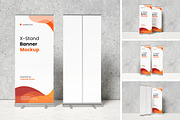 X-Stand Banner Mockup, an Advertising Mockup by swsi-studio (Thumbnail 1 of 5)