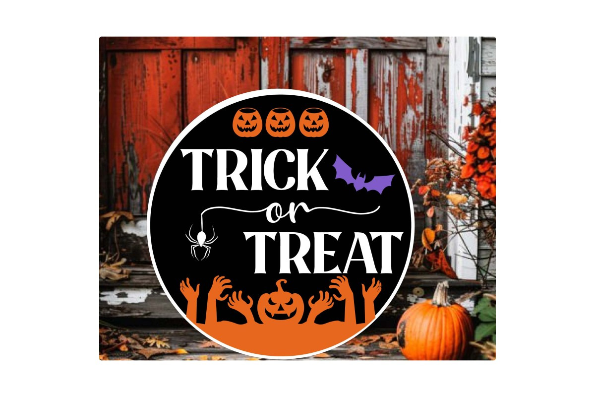Halloween Round Door Sign Svg, an Object Graphic by Digi_Design_World (Photo 4 of 9)