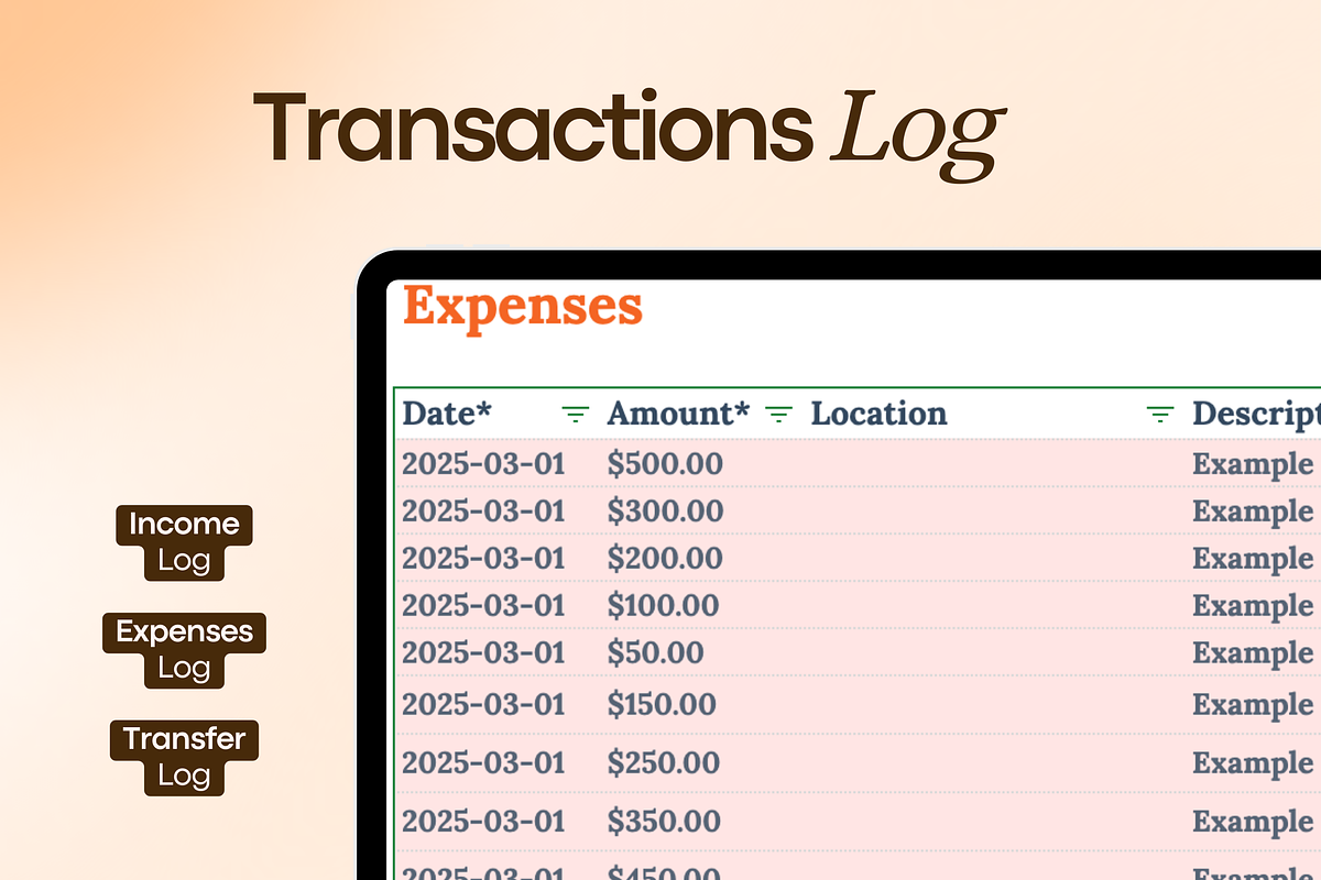 Budget Planner for Google Sheets, a Templates & Theme by vitalinagerman (Photo 7 of 11)