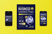 Business Marketing Event Flyer Set, a Flyer Template by Aiyari Graphic (Thumbnail 1 of 3)