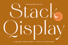 Stack Qisplay Elegant Display Font