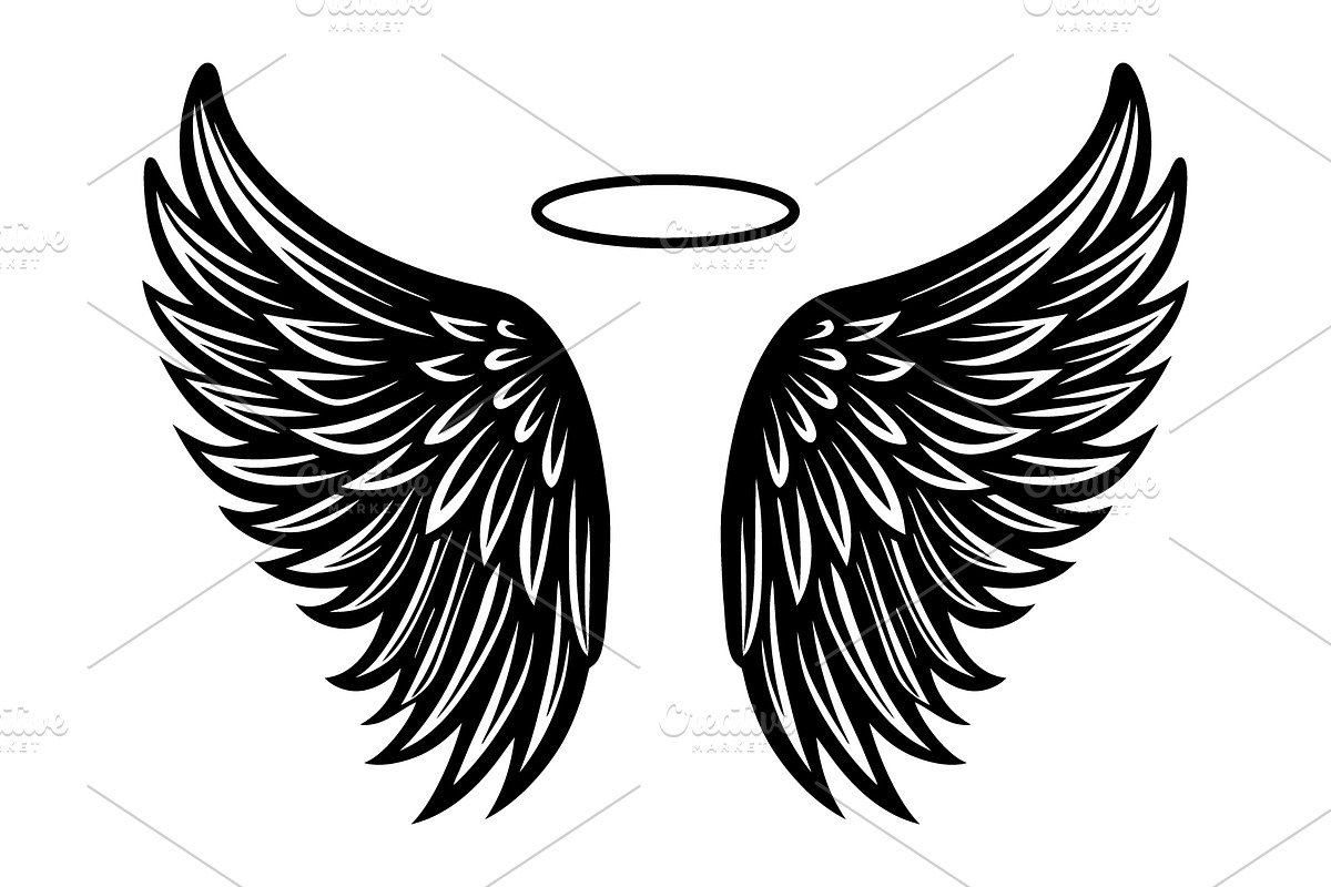 Angel wings, an Illustration by Mark1987