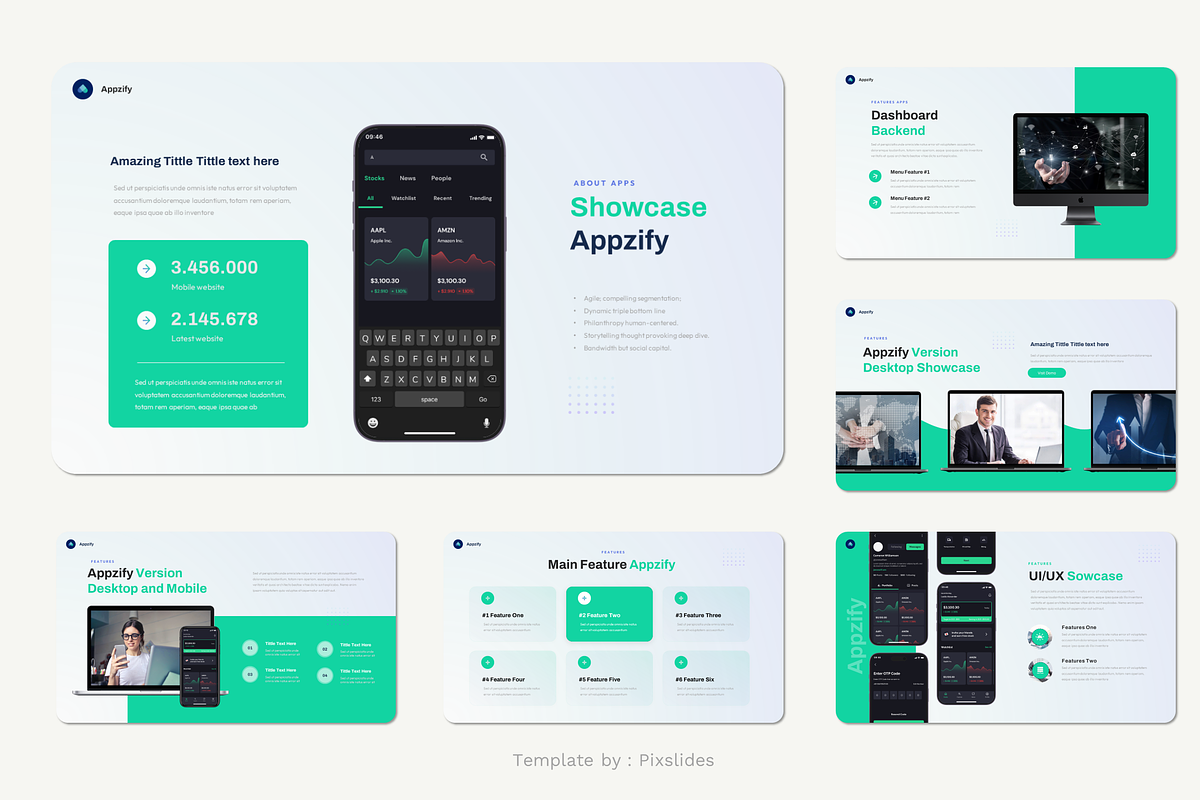 Appzify - App Portfolio Keynote, a Presentation Template by Pixslides (Photo 3 of 4)