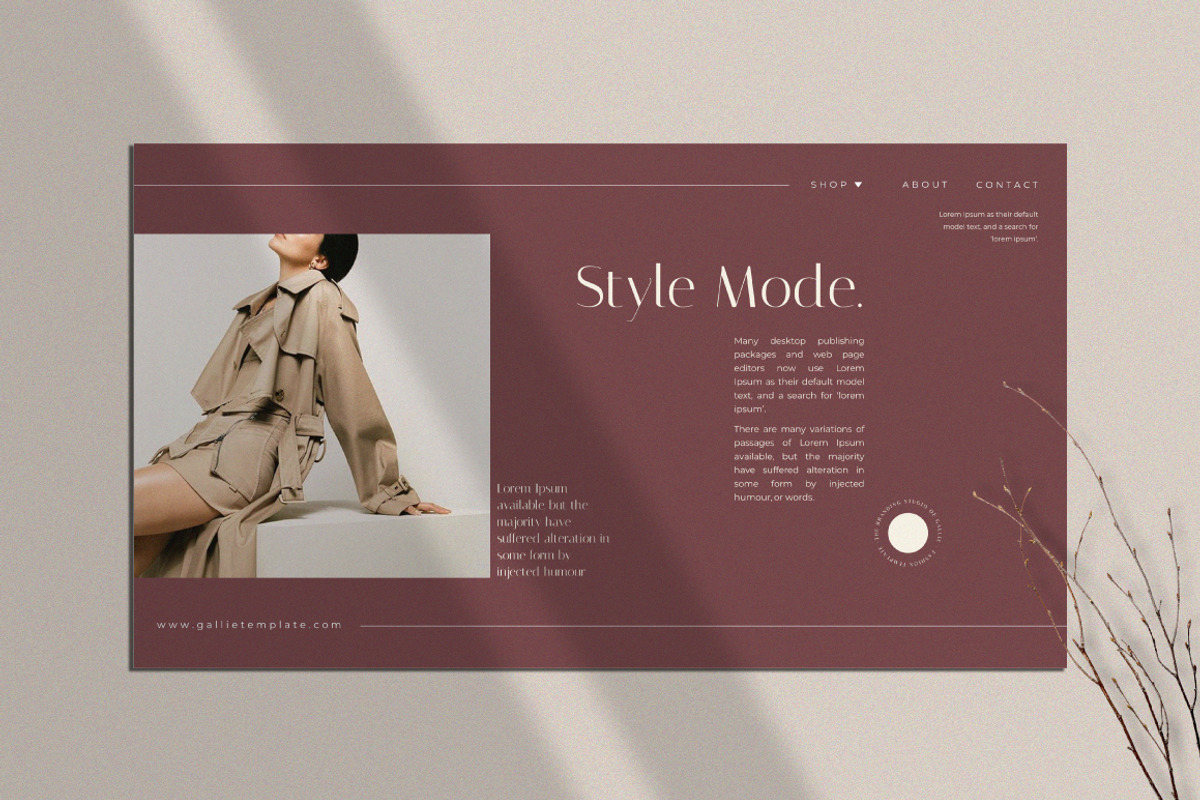 Gallie - PowerPoint Template, a Presentation Template by Secret Visual (Photo 4 of 11)