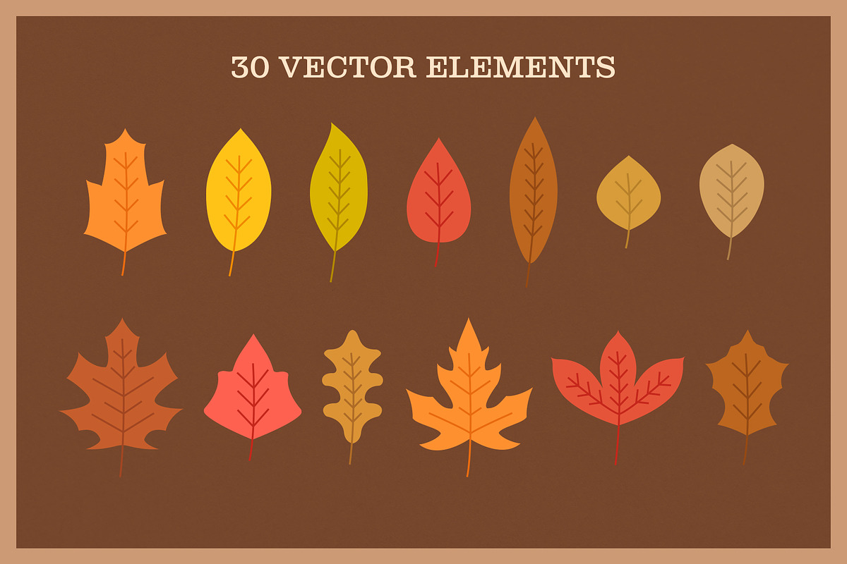 Autumn Nature Vector Collection, a Decorative Illustration by Type Twice (Photo 2 of 10)