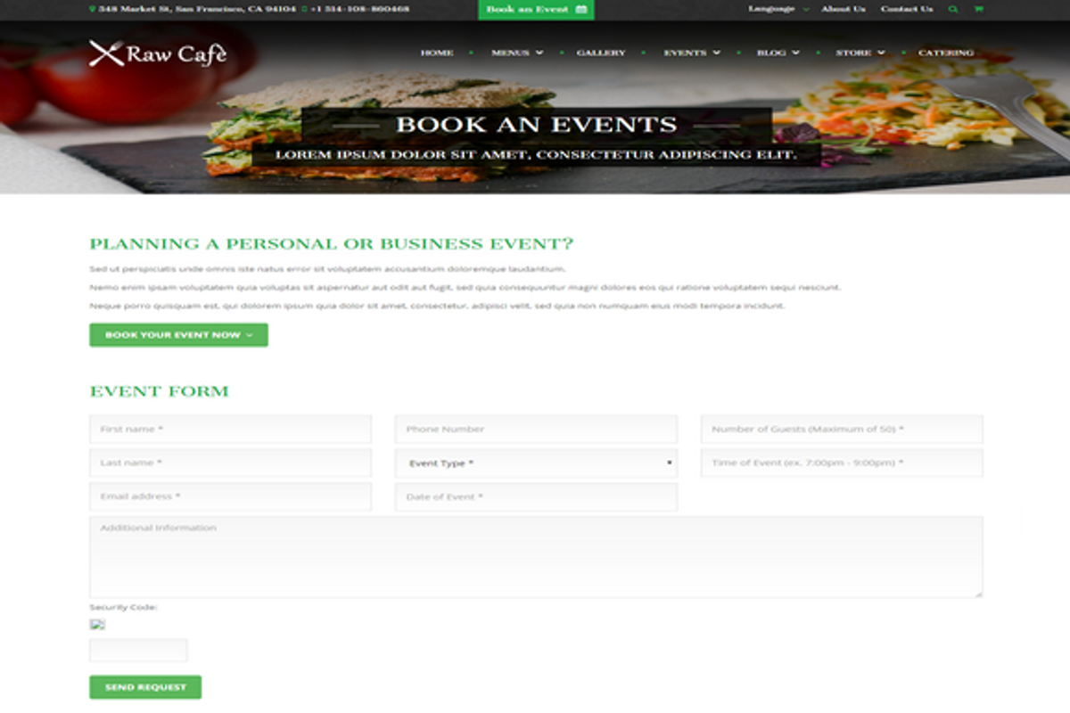 Raw Cafè-Bootstrap Theme Restaurant, a Bootstrap Template by auroraruggieri (Photo 6 of 13)