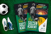 Soccer Academy Flyer Template, a Flyer Template by Boostock (Thumbnail 1 of 4)