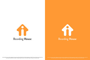Boarding House Logo Design Icon, a Branding & Logo Template by Morvana Crew