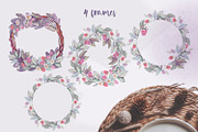 Raspberry romance. Watercolor set, an Animal Illustration by Shabbypie (Thumbnail 9 of 15)