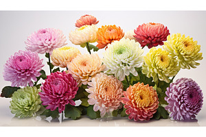 colors chrysanthemum flowers ai, a Nature Photo by pikepicture