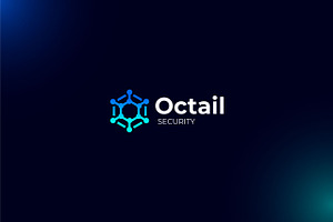O Letter Logo - Cyber Security Logo