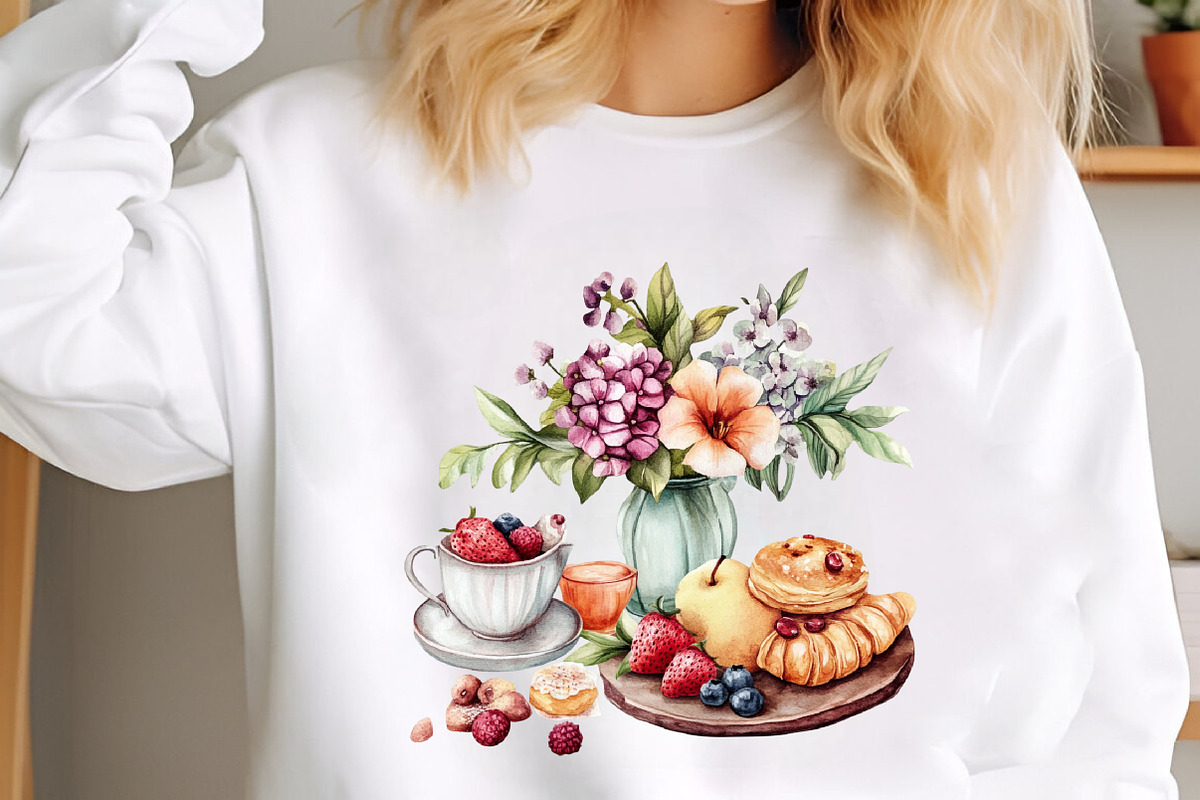 Cottagecore Breakfast Clipart Set, an Illustration by designcity5 (Photo 4 of 5)