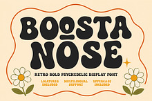 Boosta Nose Retro Psychedelic Font