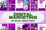 Digital Marketing Social Media Kit, a Social Media Template by Arslan (Thumbnail 1 of 6)