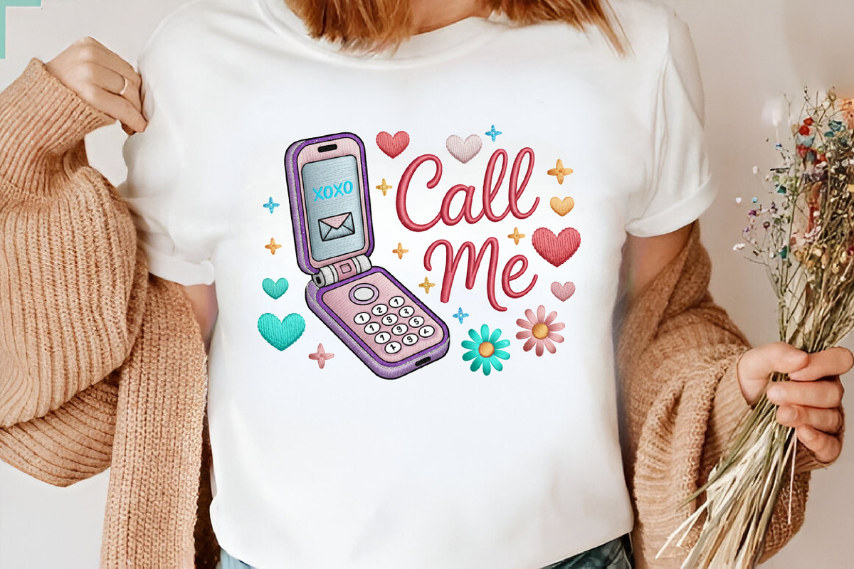 Call Me Xoxo Sublimation PNG Design, an Illustration by Designking (Photo 2 of 6)