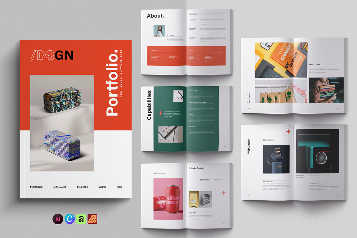 Graphic Design Portfolio, a Brochure Template by NorthPeak (Photo 1 of 15)